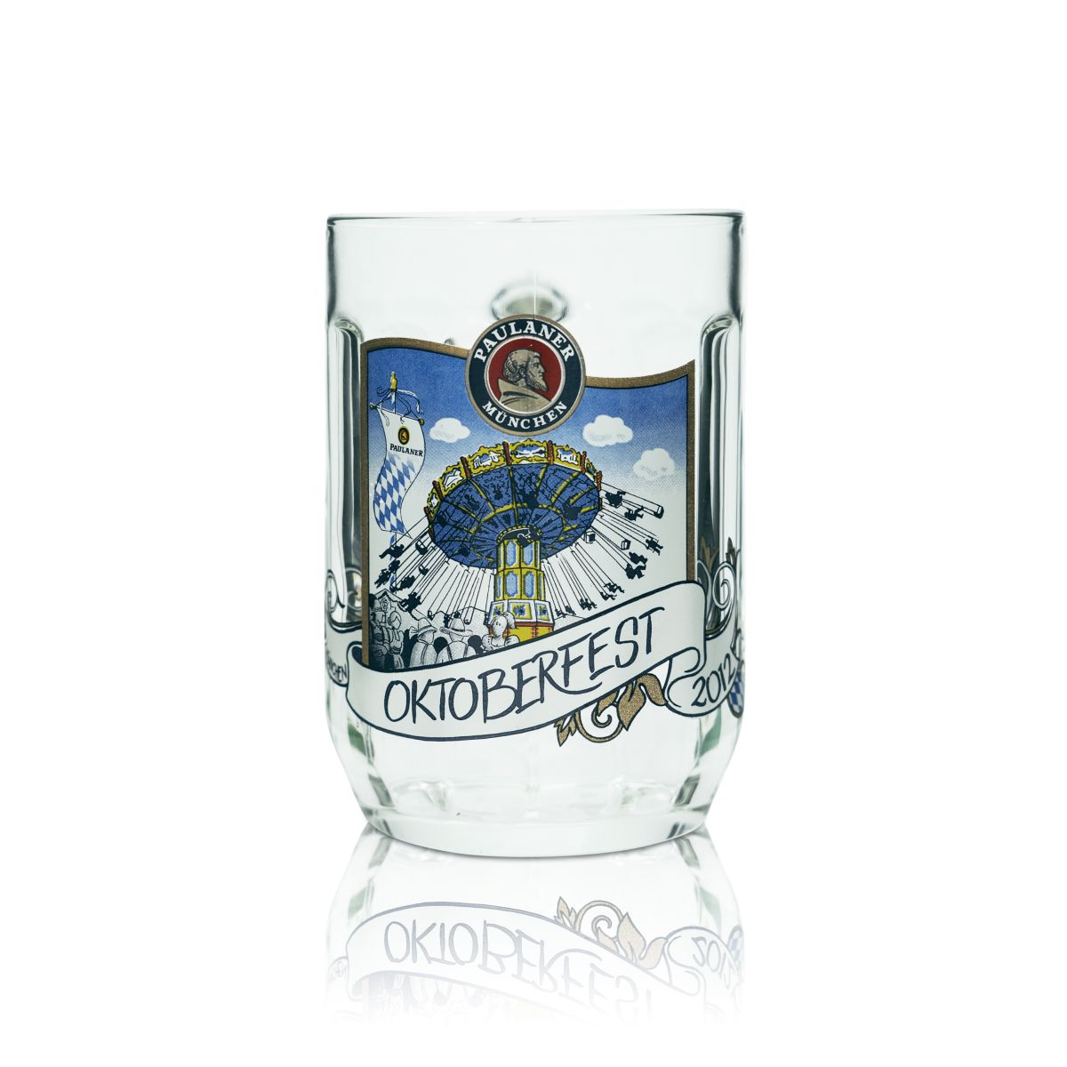 Chope de bière Paulaner verre de collection 0,5l Siedel Oktoberfest 2012 Munich édition spéciale