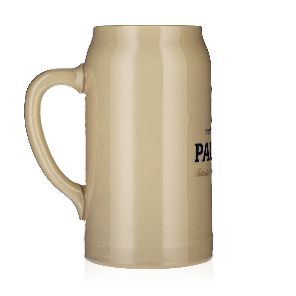 Verre Paulaner, chope à bière blanche en faïence, chope de 1,0 l, verre à bière – Vue 3