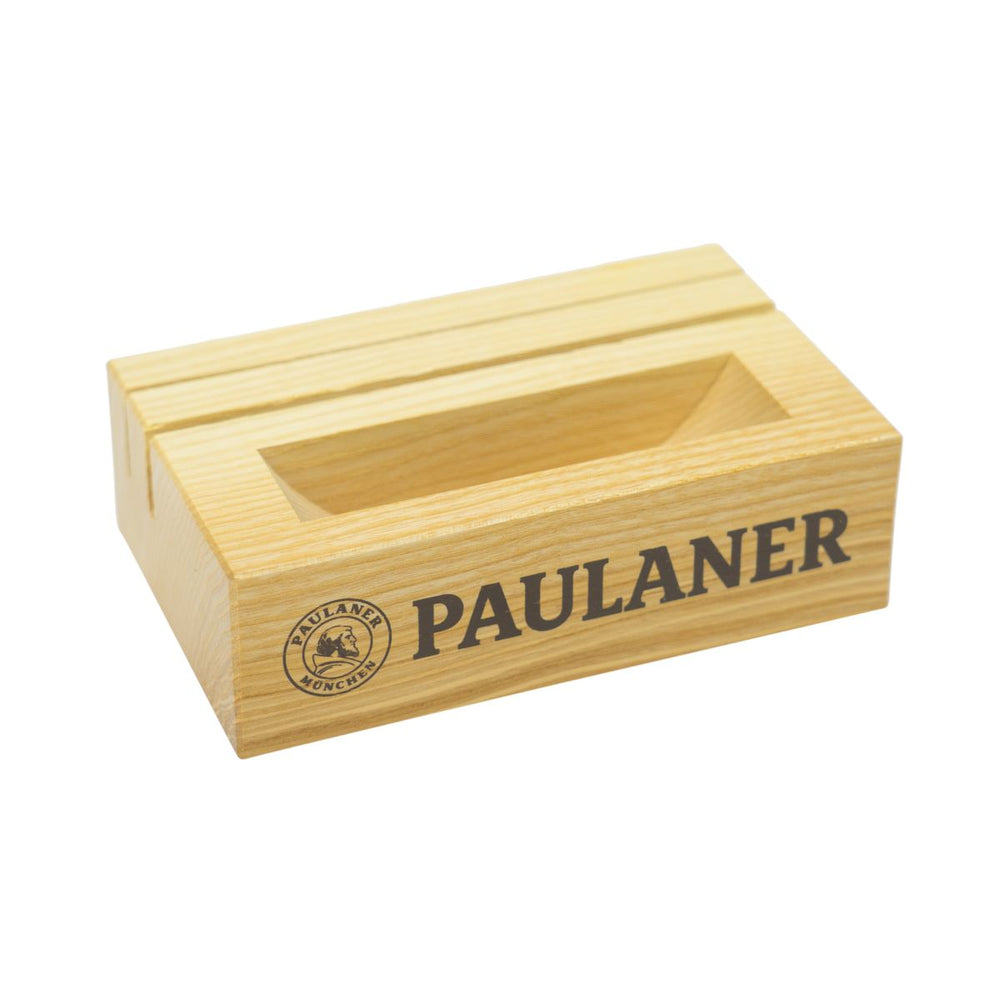 Paulaner Présentoir de table Porte-cartes avec compartiment pour sous-bocks Gastro Biergarten