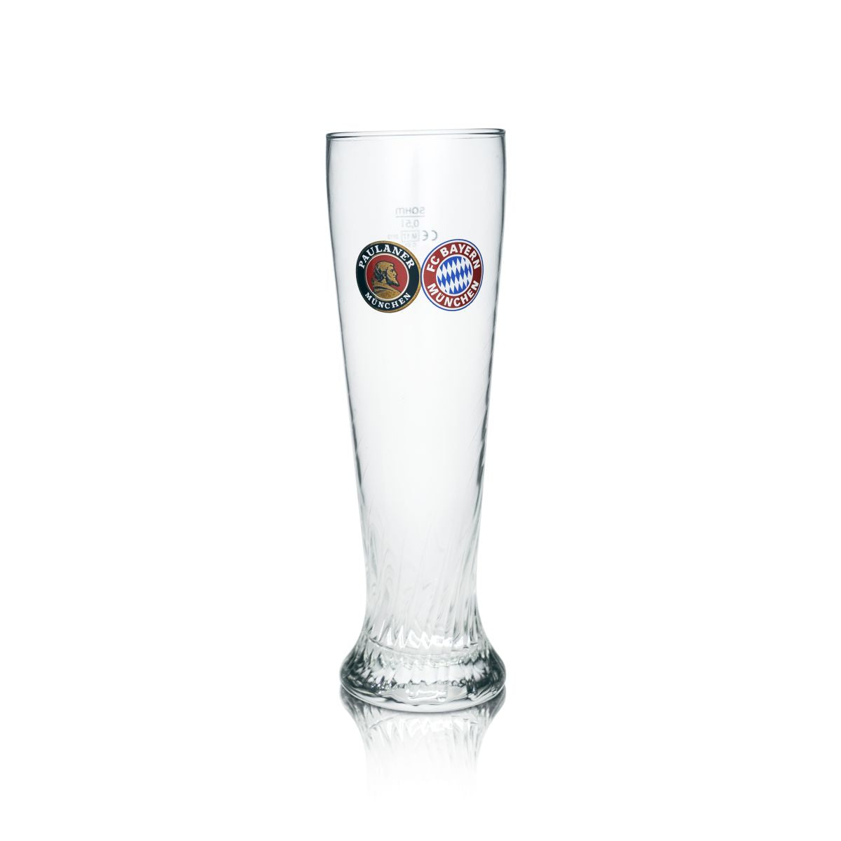 Verre à bière blanche Paulaner 0,5 l FC Bayern Munich Verres à bière collector Édition spéciale