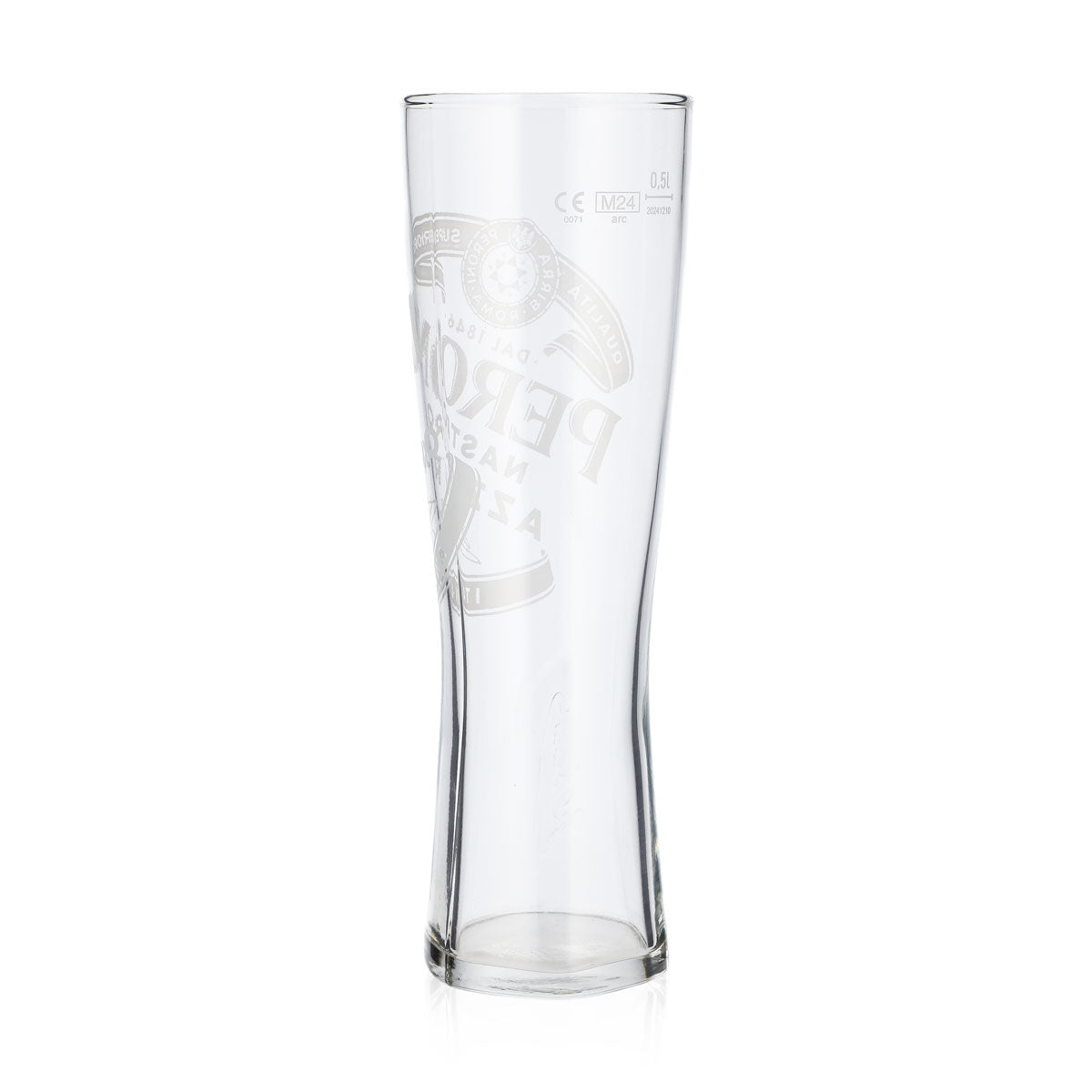 Verre à bière Peroni 0,5 l Verre à pied « Nastro Azzuro » Signature en relief au fond – Vue 3