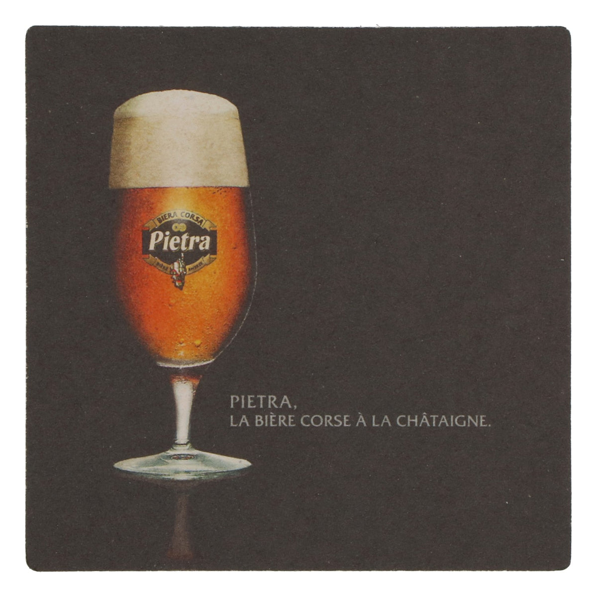 Pietra Bier : sous-verre, nouveau, en papier noir, pour verre – Vue 3