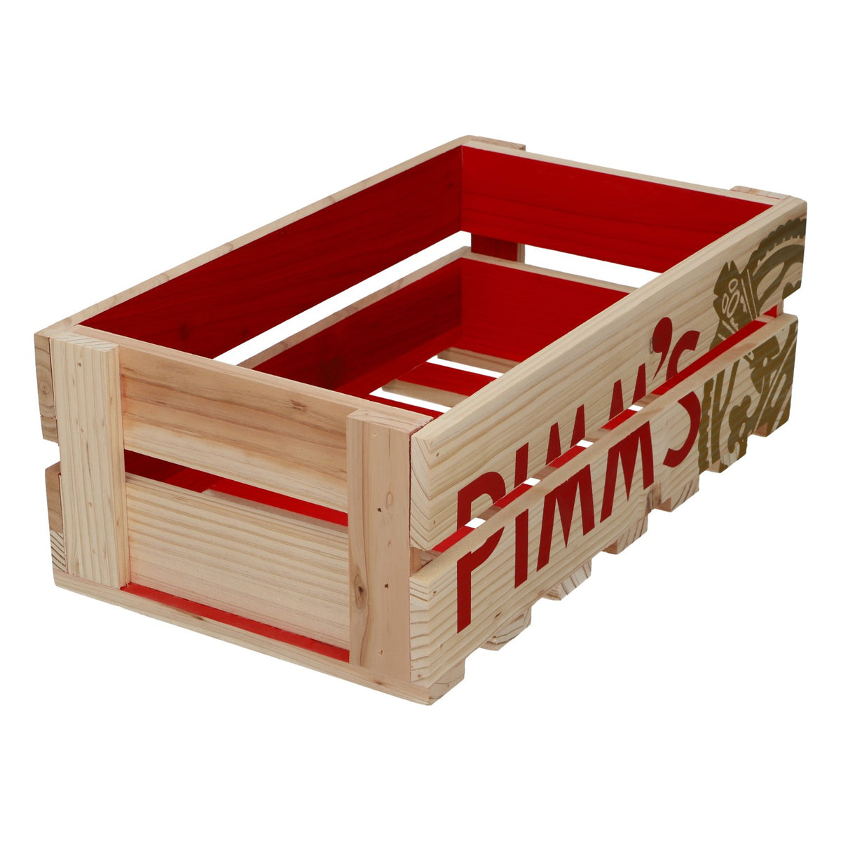 Caisse en bois pour liqueur Pimm's, caisse à bouteilles, décoration d'intérieur, caisse décorative, bois véritable, marron – Vue 4