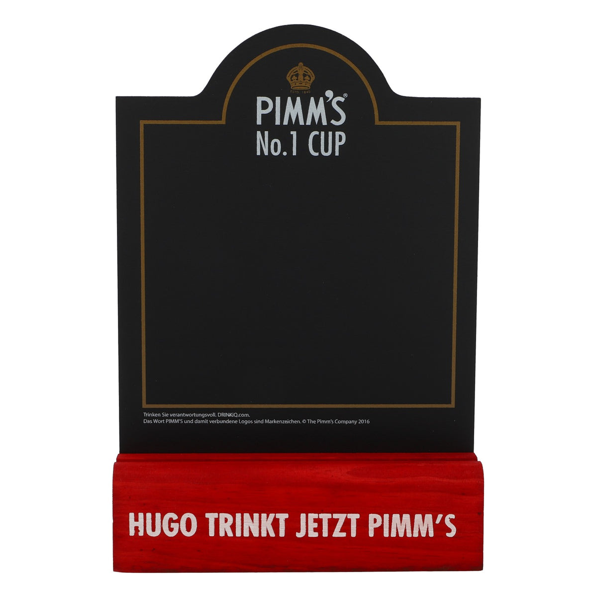 Présentoir de table pour liqueur Pimm's Porte-menu Tableau noir Maintenant Pimm's – Vue 2