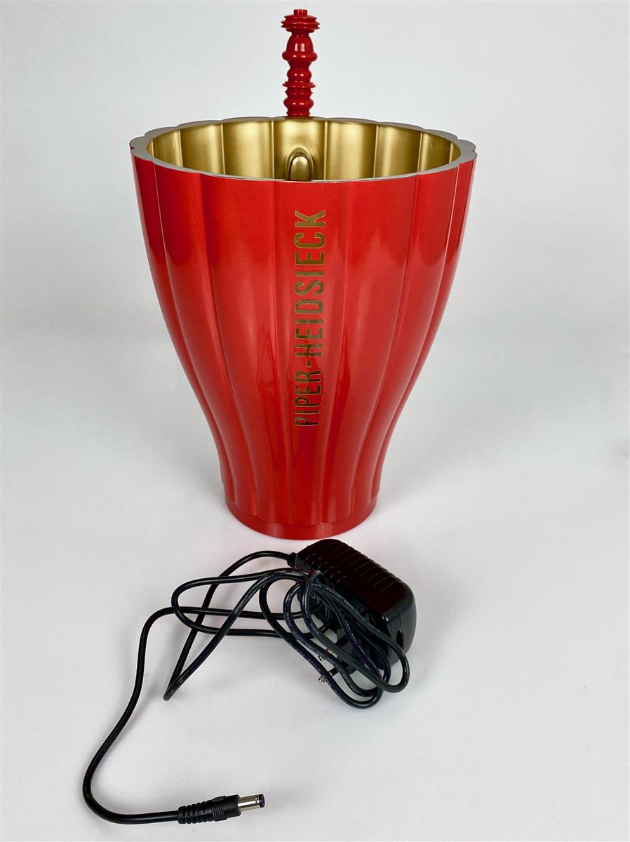 Piper-Heidsieck Champagne LED Refroidisseur de bouteille rechargeable Bac à glaçons simple rouge – Vue 9