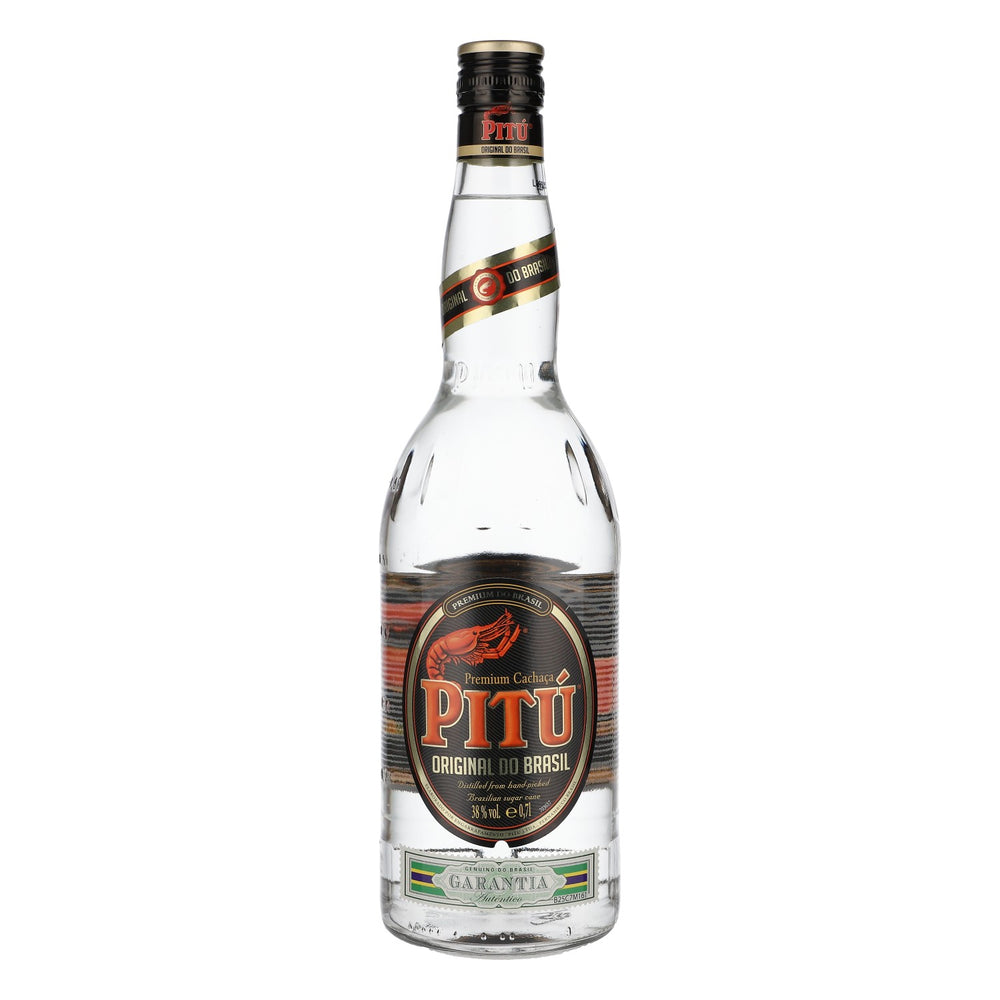 Rhum Pitu 0,7 l, 38 % vol., Cachaça Premium du Brésil, bouteille