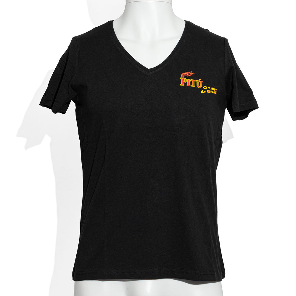 T-shirt Pitu Rum taille L T-shirt décontracté T-shirt d'été pour femmes Col en V