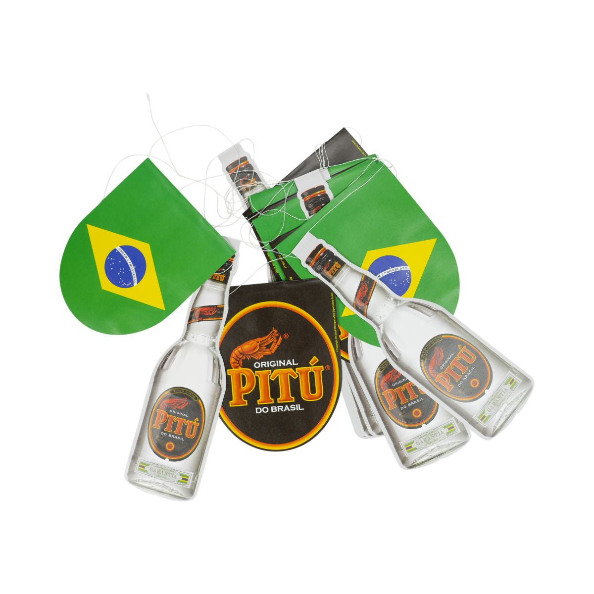 Guirlande Pitu Guirlande Brésil Drapeau Décoration de fête Bar maison