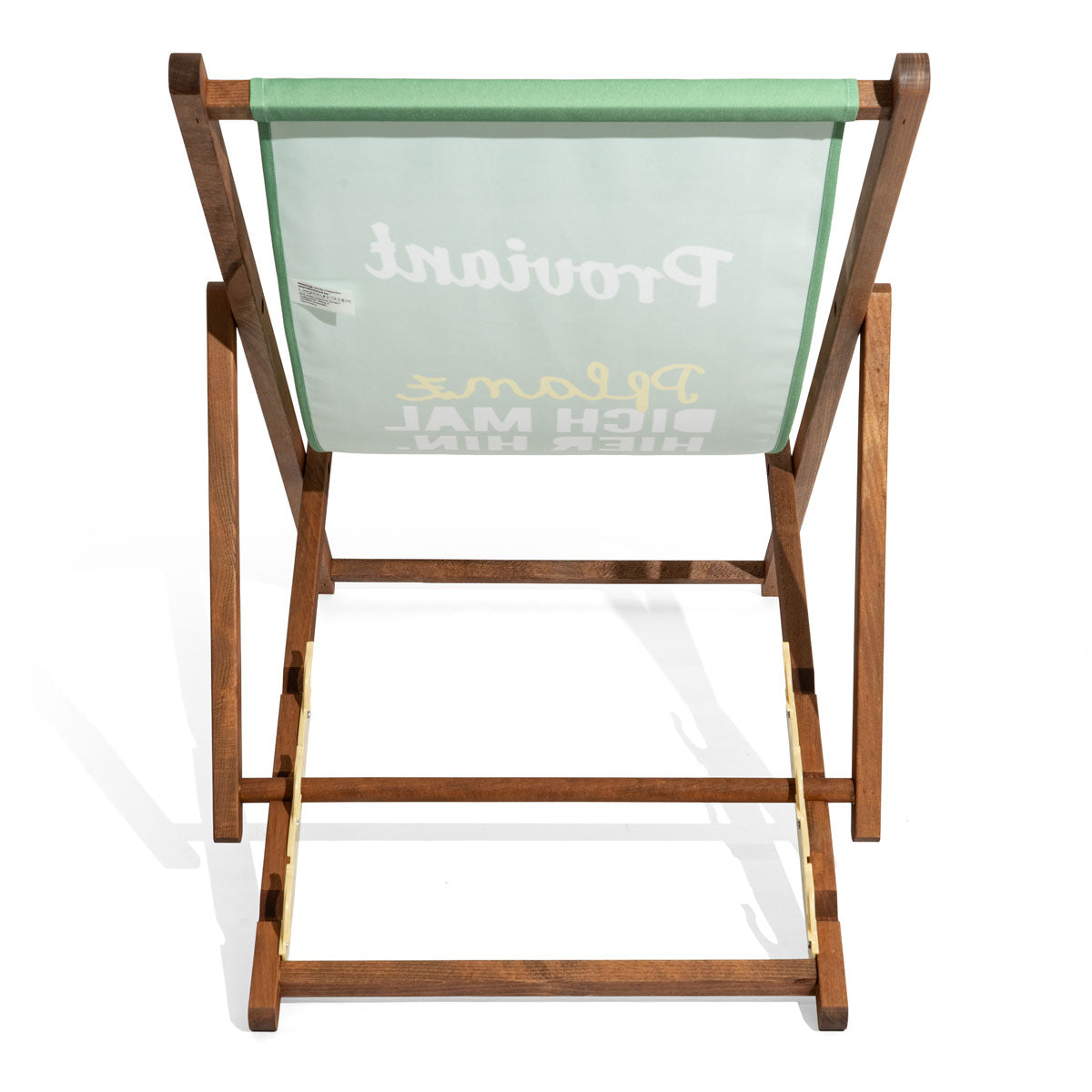 Provisions Boisson non alcoolisée Chaise longue Chaise de plage Transat Chaise de plage Bois de hêtre Vert – Vue 5