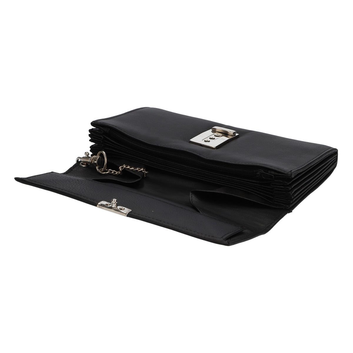 Portefeuille Pulco en cuir noir – Vue 5