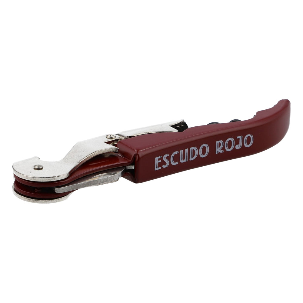 Tire-bouchon et couteau de sommelier Pulltap's, couleur bordeaux, Escudo Rojo