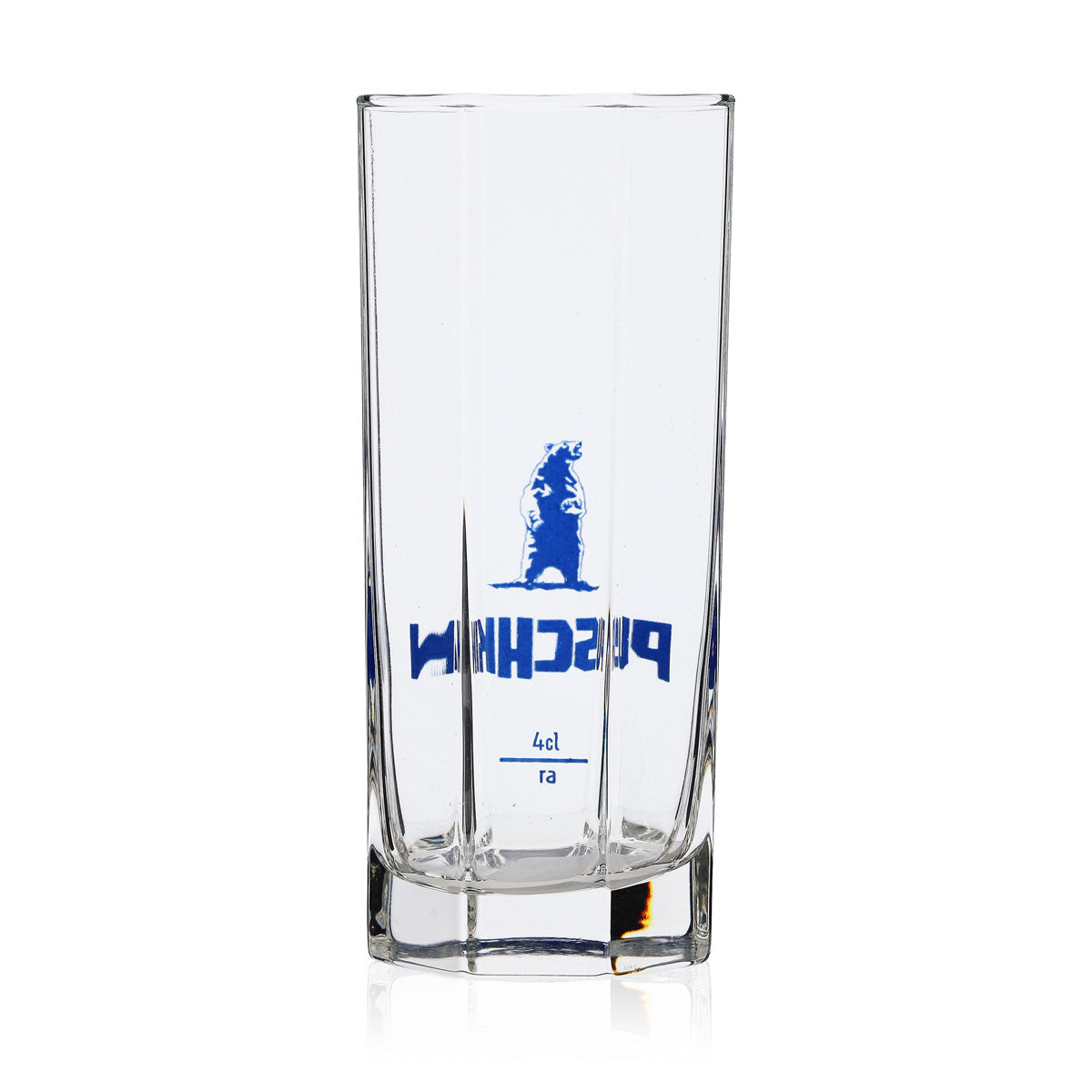 Verre à vodka Pouchkine 0,3 l Verres à long drink Inscription bleue Octogonal – Vue 3