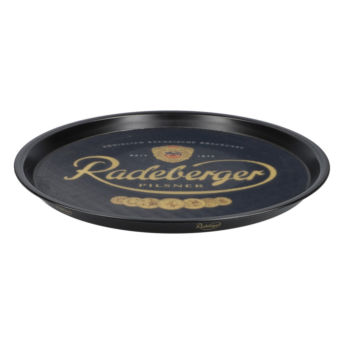 Plateau rond Radeberger Pilsener Plateau de service Modèle noir – Vue 2