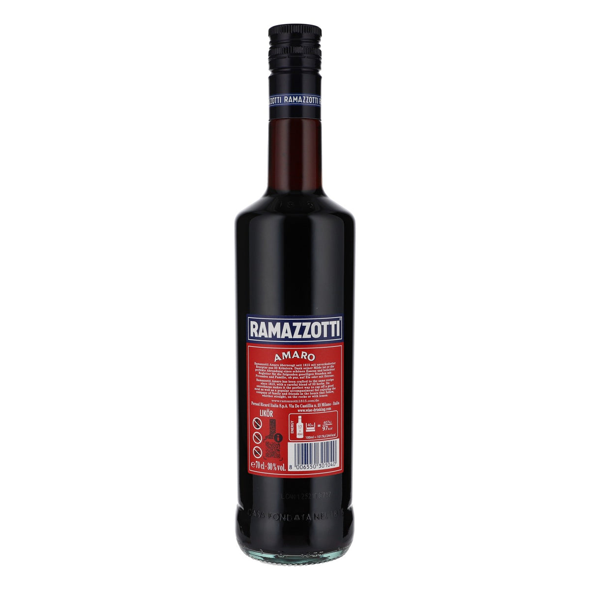 Liqueur aux herbes Ramazzotti Milano 30 % bouteille de 0,7 l – Vue 3