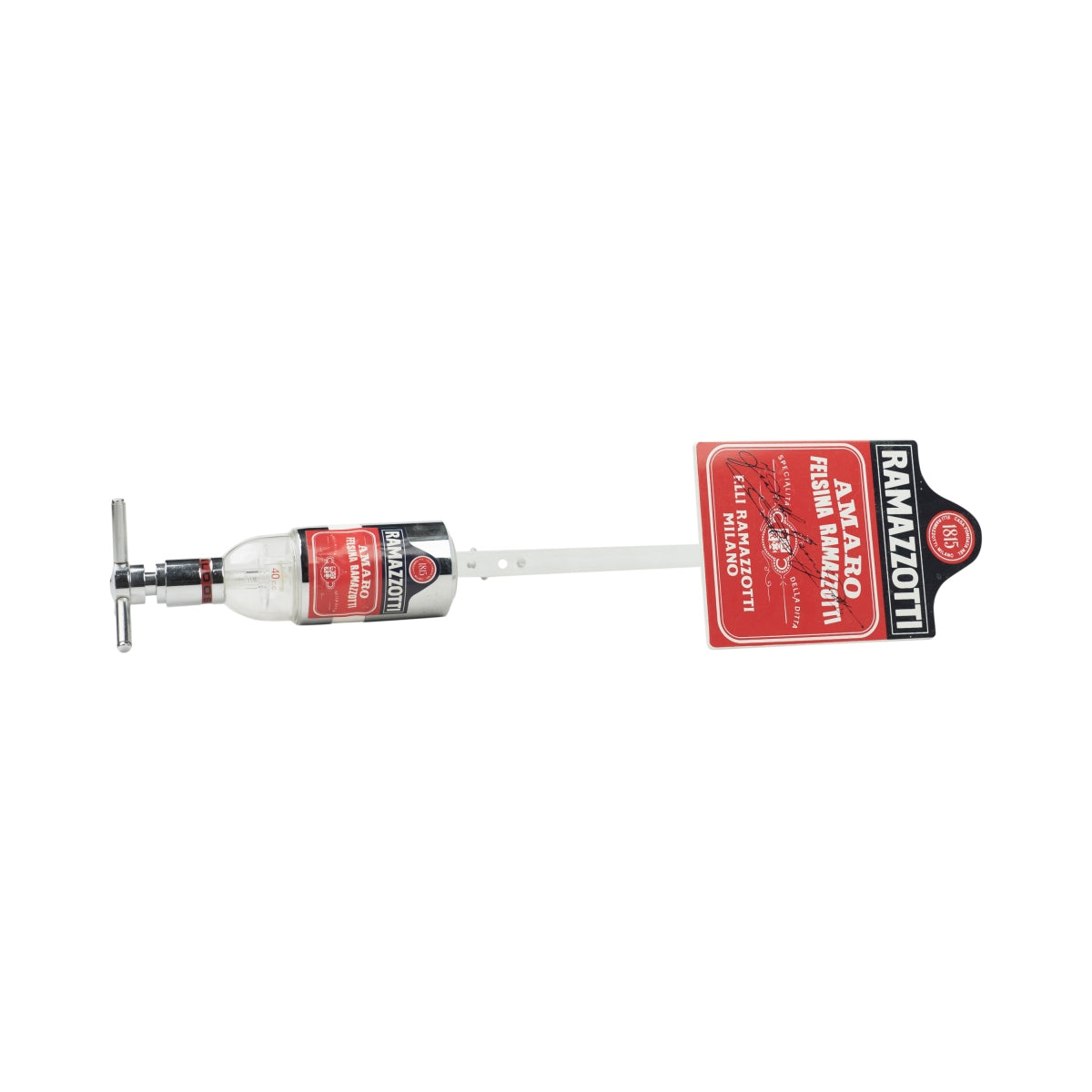 Ramazzotti Liqueur Verseur Support mural pour bouteilles Réglable en hauteur Métal 4 cl – Vue 3
