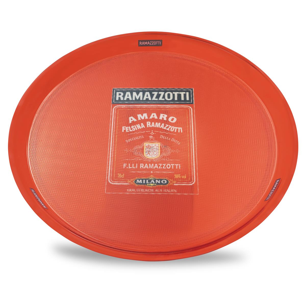 Ramazzotti Liqueur Plateau Plateau de service Plateau de serveur rouge transparent
