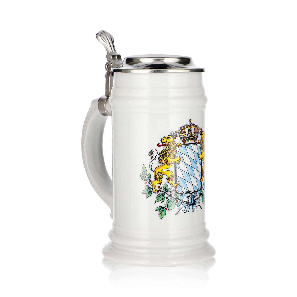 Verre à bière Rastal 0,5 l, chope en terre cuite, armoiries de la Bavière, terre cuite