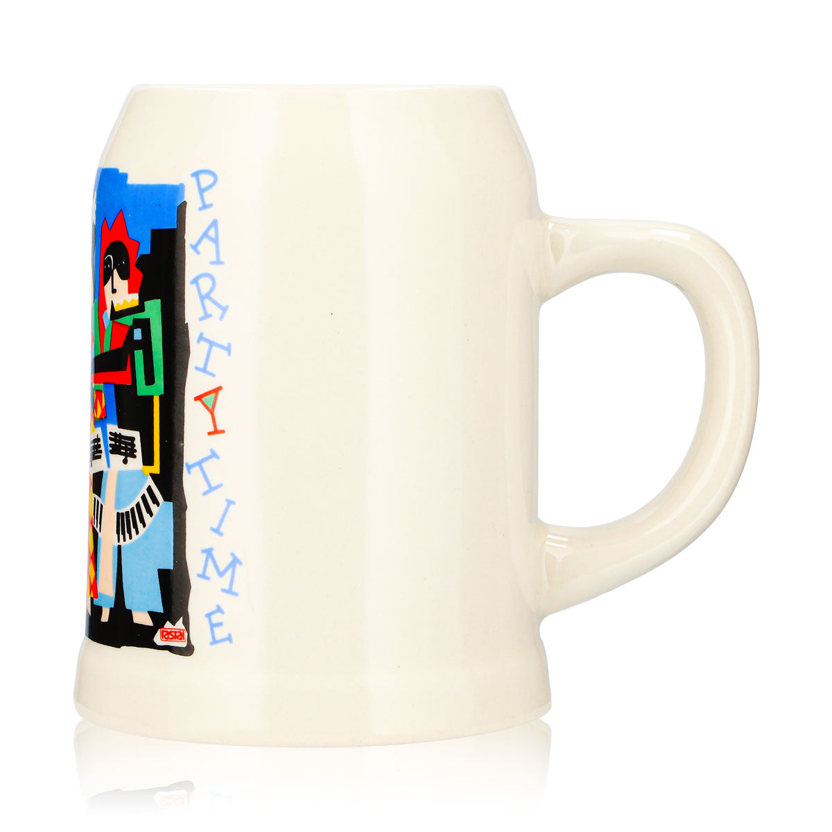 Verre à bière Rastal 0,5 l, chope en terre cuite « Partytime », multicolore – Vue 5