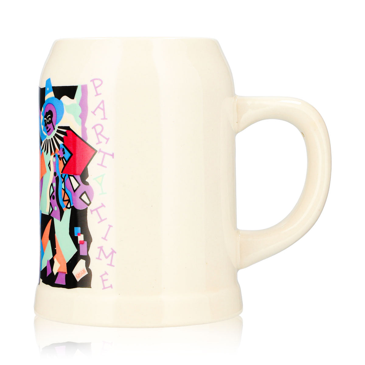 Verre à bière Rastal 0,5 l, chope en terre cuite « Partytime », couleur violet – Vue 5