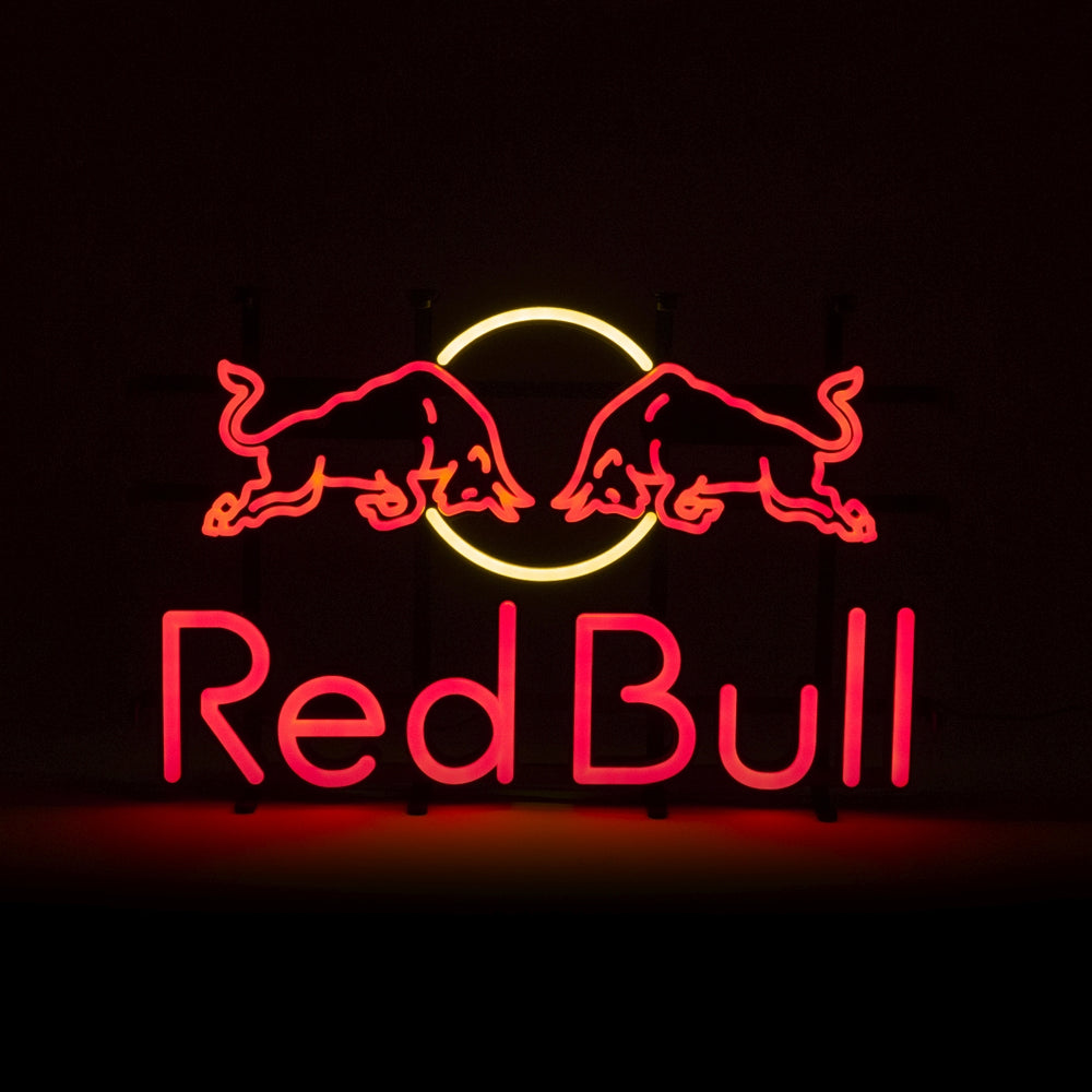 Enseigne lumineuse Red Bull Energy 52 x 35 cm Néon LED Panneau mural Bar Tableau lumineux