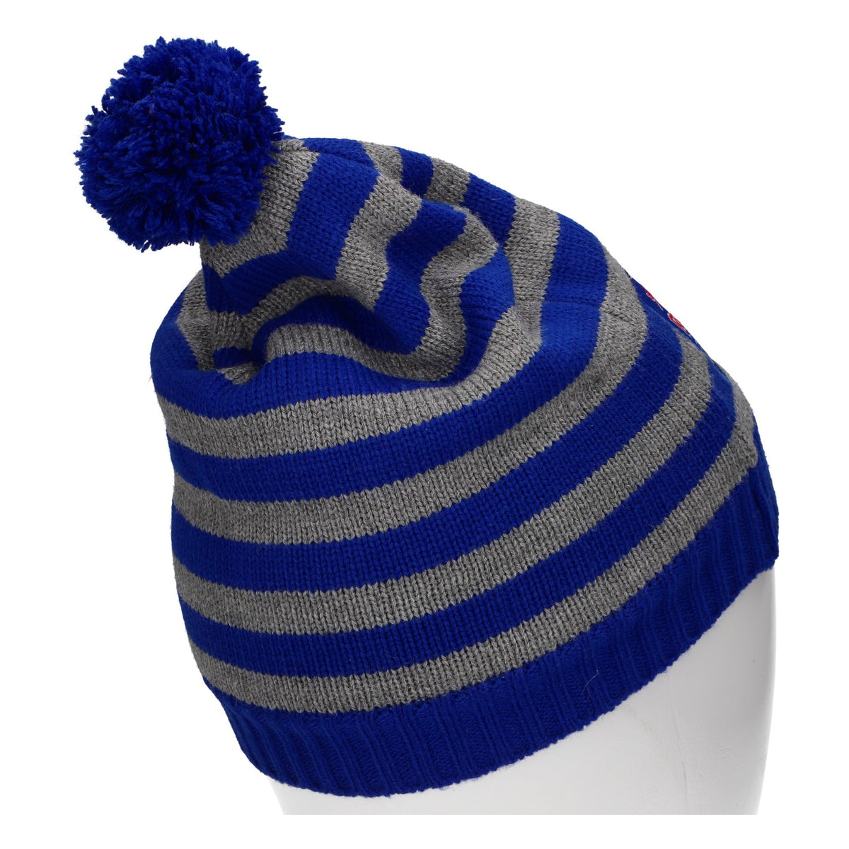 Bonnet en laine Red Bull Energy « Crashed Ice World Championship 2010 » bleu/gris – Vue 3