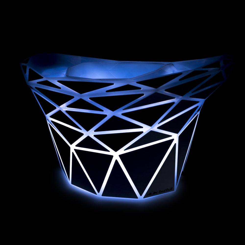 Red Bull Refroidisseur Diamond LED Refroidisseur de canettes Refroidisseur Luminated Bac à glaçons Bouteilles