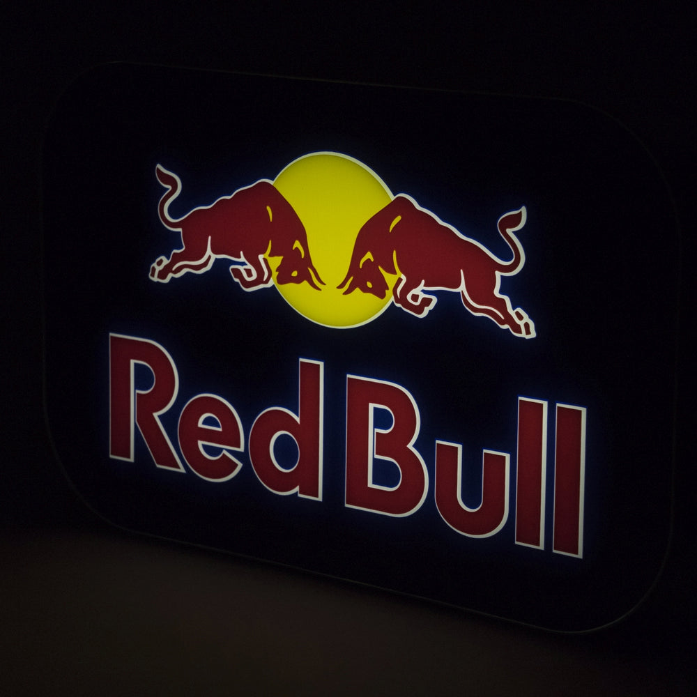 Enseigne lumineuse Red Bull Enseigne lumineuse Light Box Décoration murale Ambiance LED Lumi Bar