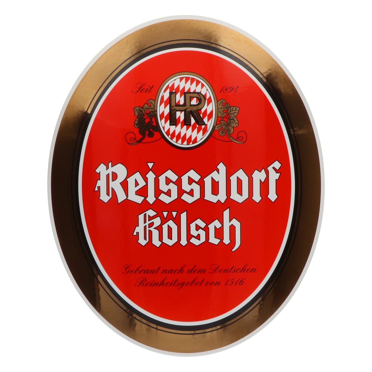 Reissdorf Bière Écusson en émail Décoration murale Écusson mural Rouge