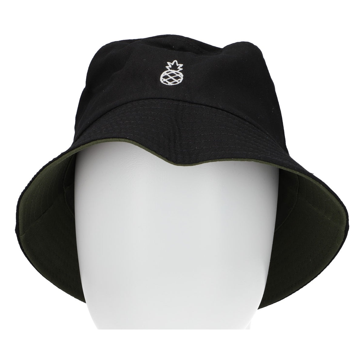 Remedy Rum Chapeau de pêcheur Réversible Noir/Vert olive Taille unique unisexe – Vue 4