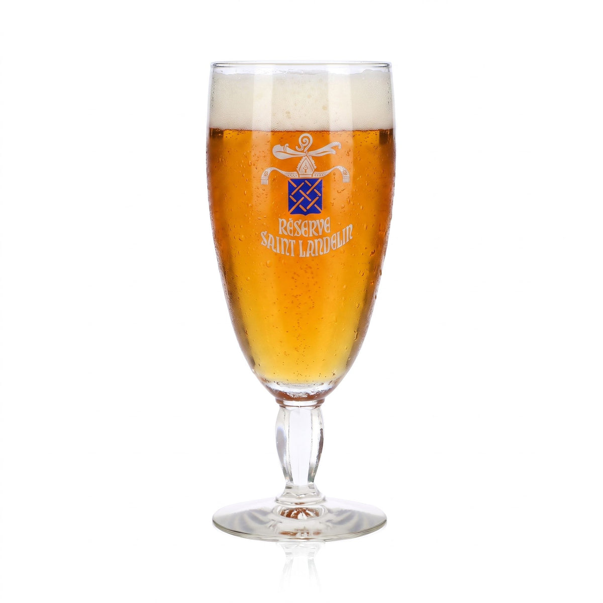 Verre à bière « Réserve Saint Landelin » en forme de coupe