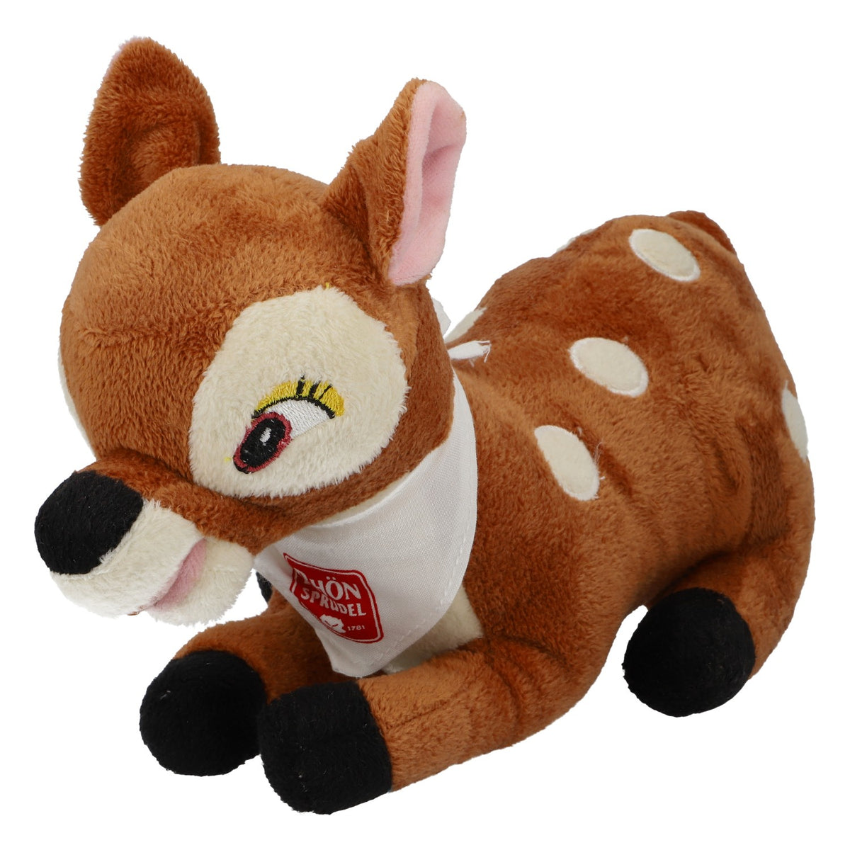 Peluche Bambi, faon brun, eau pétillante Rhön, neuve, tissu mélangé