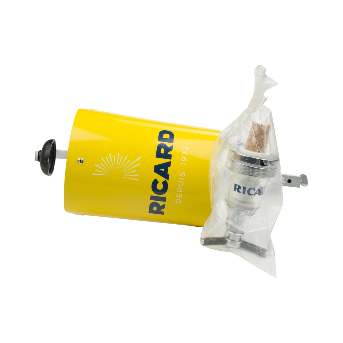 Ricard Support pour bouteille 1,5 l avec doseur 2 cl jaune bec verseur portionneur Pour