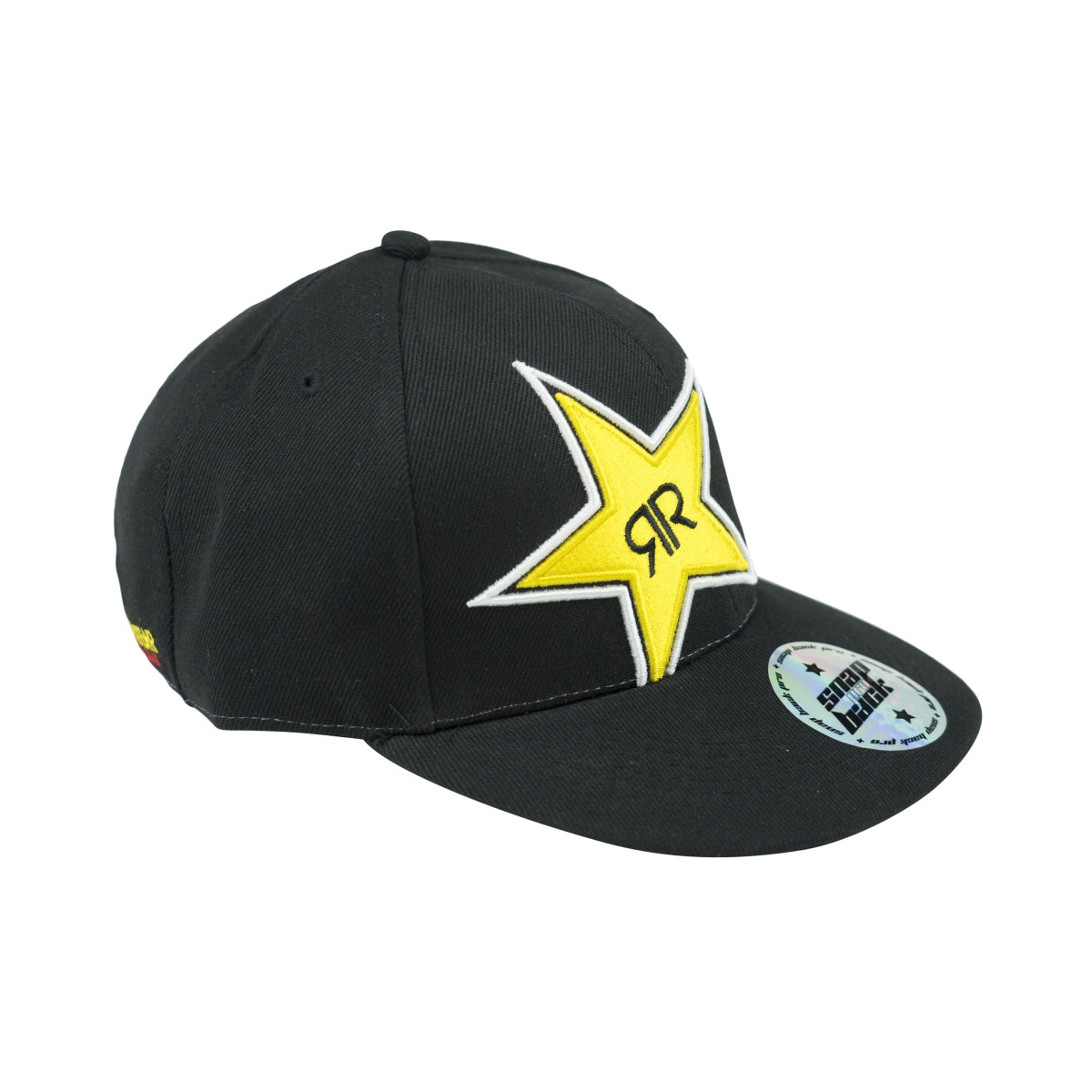 5x Casquette Rockstar Energy Cap Snap Basecap Back Cap Noir Unisexe BMX – Vue 2