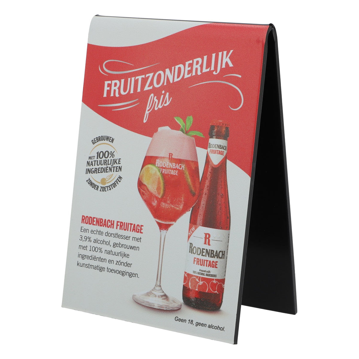 Rodenbach Bière Présentoir de table en acrylique Porte-cartes Tableau des prix 4,5 x 8,5 x 12 cm – Vue 2