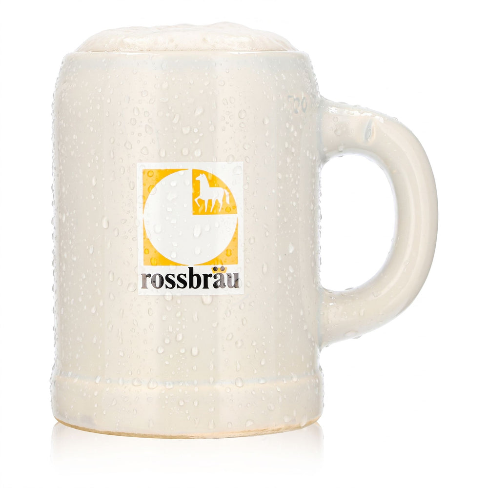 Verre à bière Rossbräu 0,37 l, chope en terre cuite