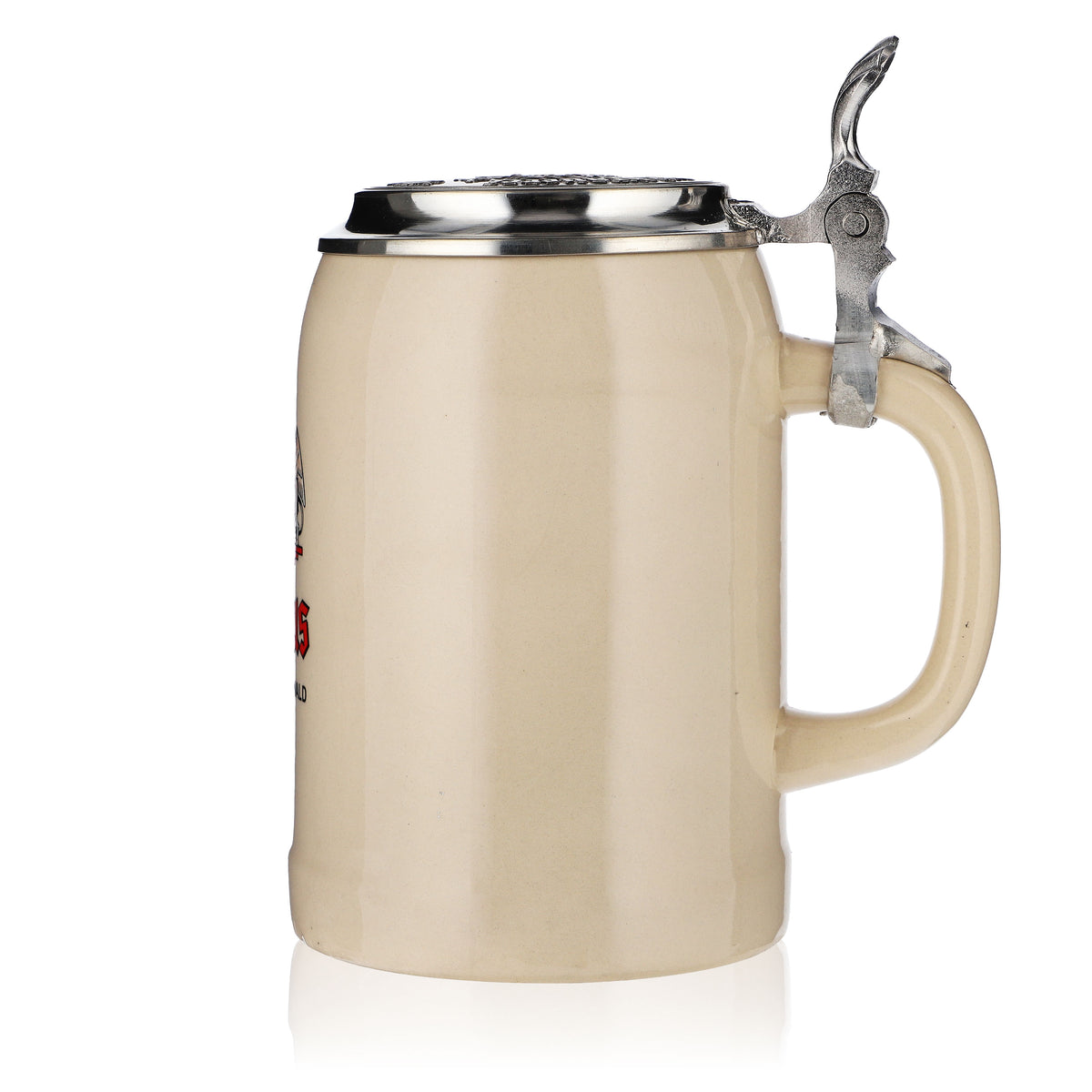 Verre à bière Rothaus 0,5 l Chope en terre cuite avec couvercle en étain Verre de collection Seidel Rastal – Vue 6