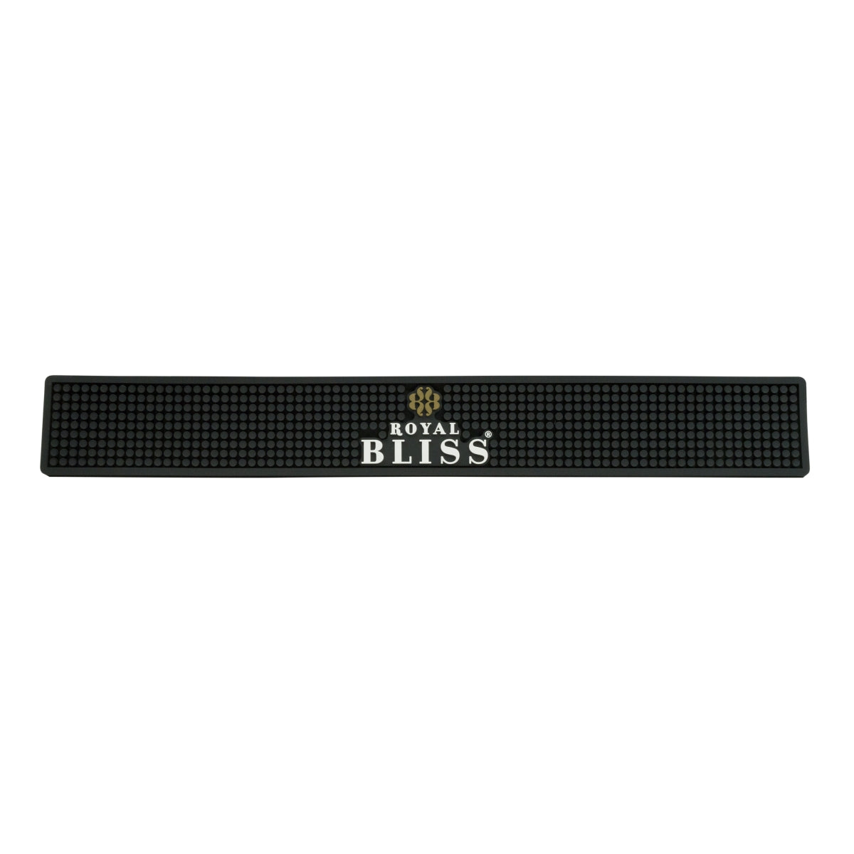 Royal Bliss Tapis de bar pour liqueurs Tapis égouttoir Accessoires de bar Noir 60x8