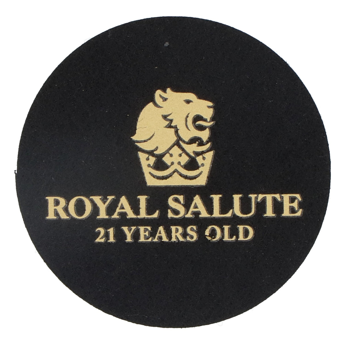 Royal Salute Whisky Sous-verres en feutre Sous-verres en verre Noir 6,2 cm de diamètre – Vue 2