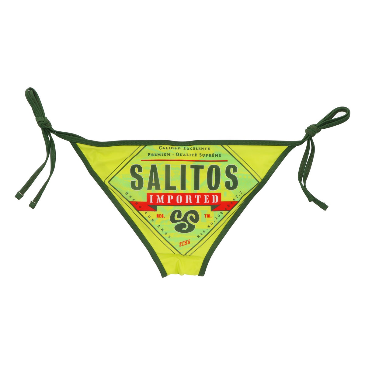 Salitos Maillot de bain bikini Vêtements de plage Femmes Taille 34 vert/jaune – Vue 2