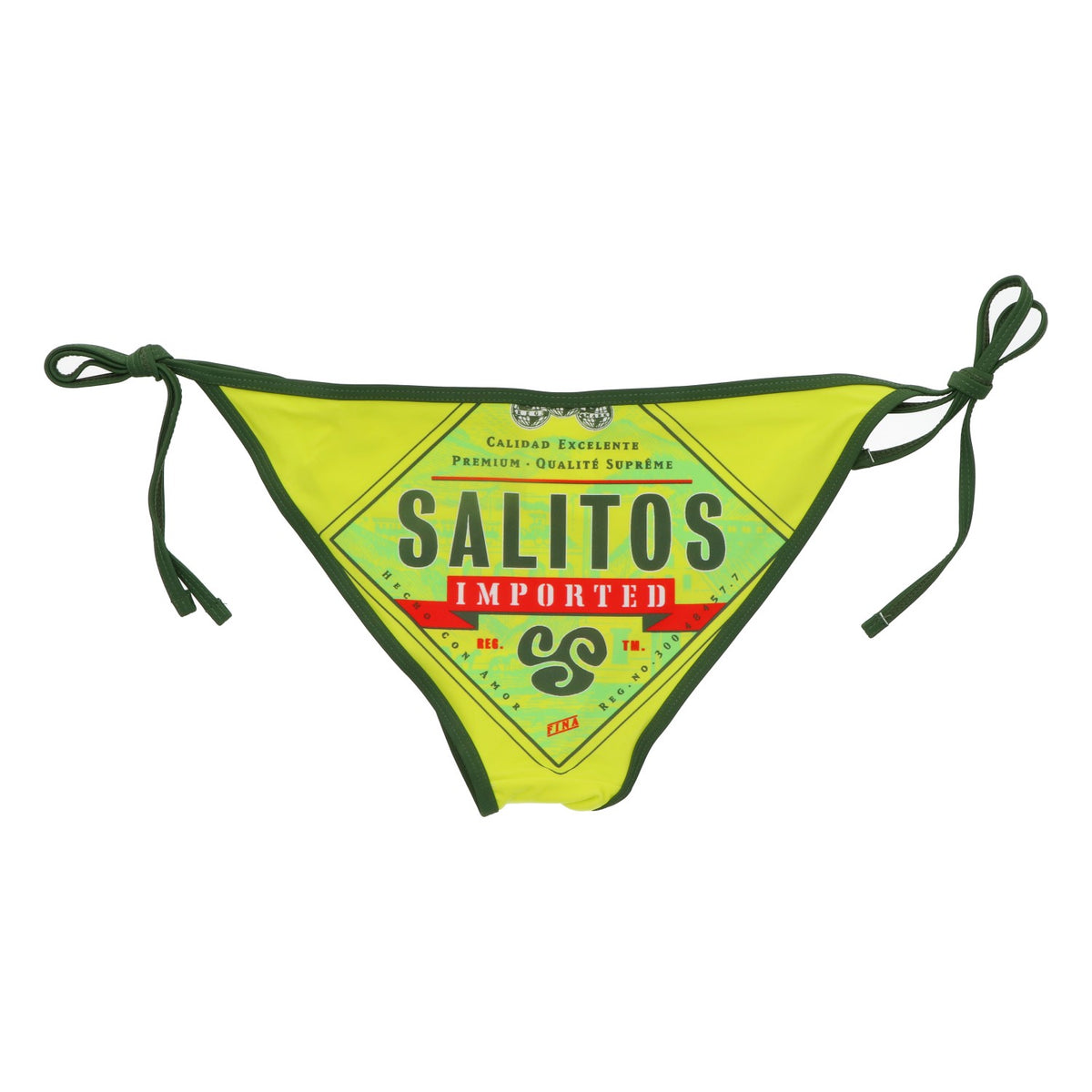 Salitos Maillot de bain bikini Vêtements de plage Femmes Taille 36 vert/jaune – Vue 2
