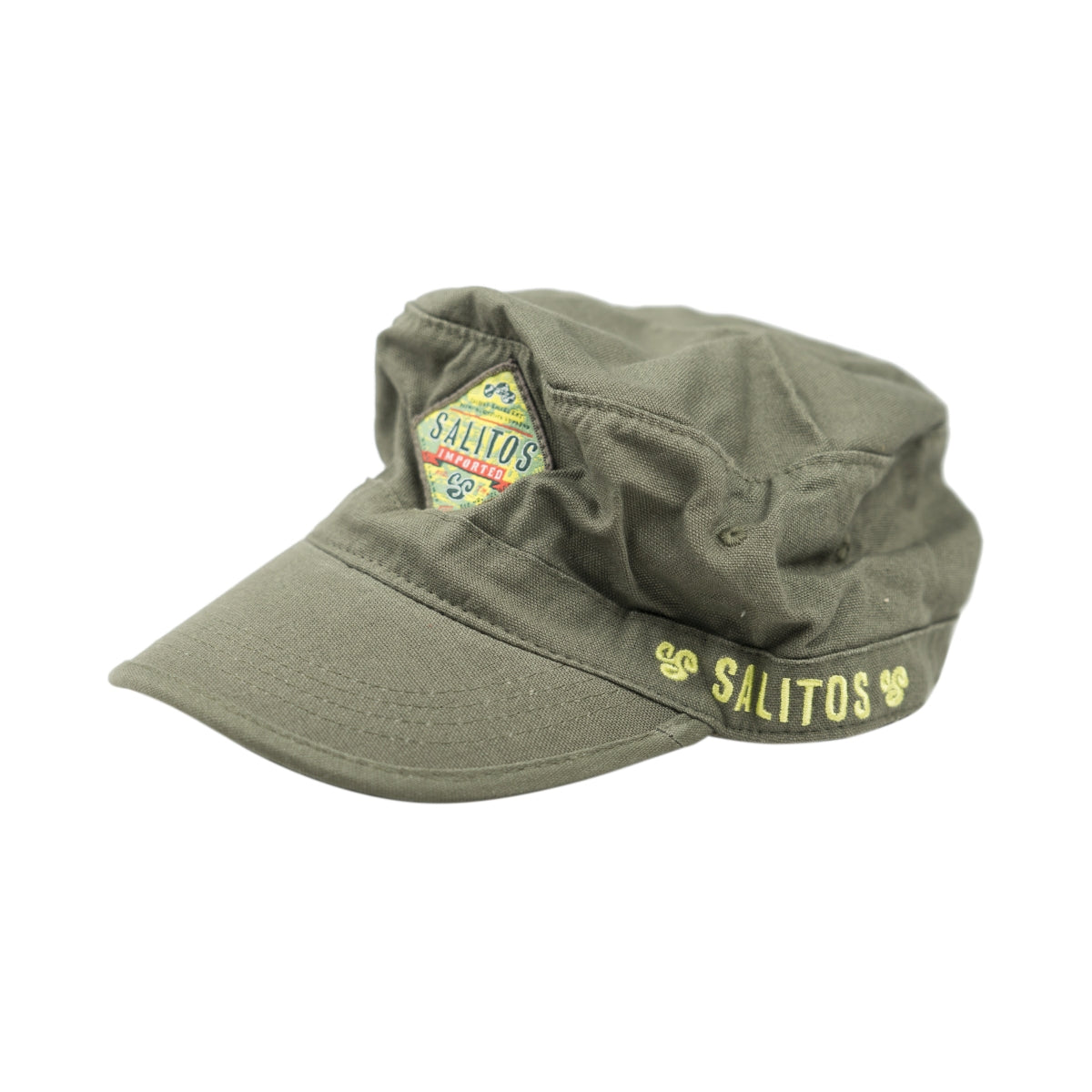 Casquette Salitos Cap Militaire Vert Olive Casquette Baseball Casquette à visière Logo