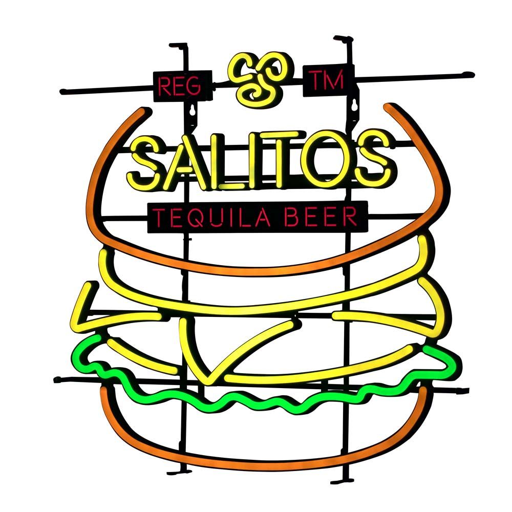 Enseigne lumineuse Salitos LED néon burger pour intérieur, intensité réglable, décorative – Vue 3
