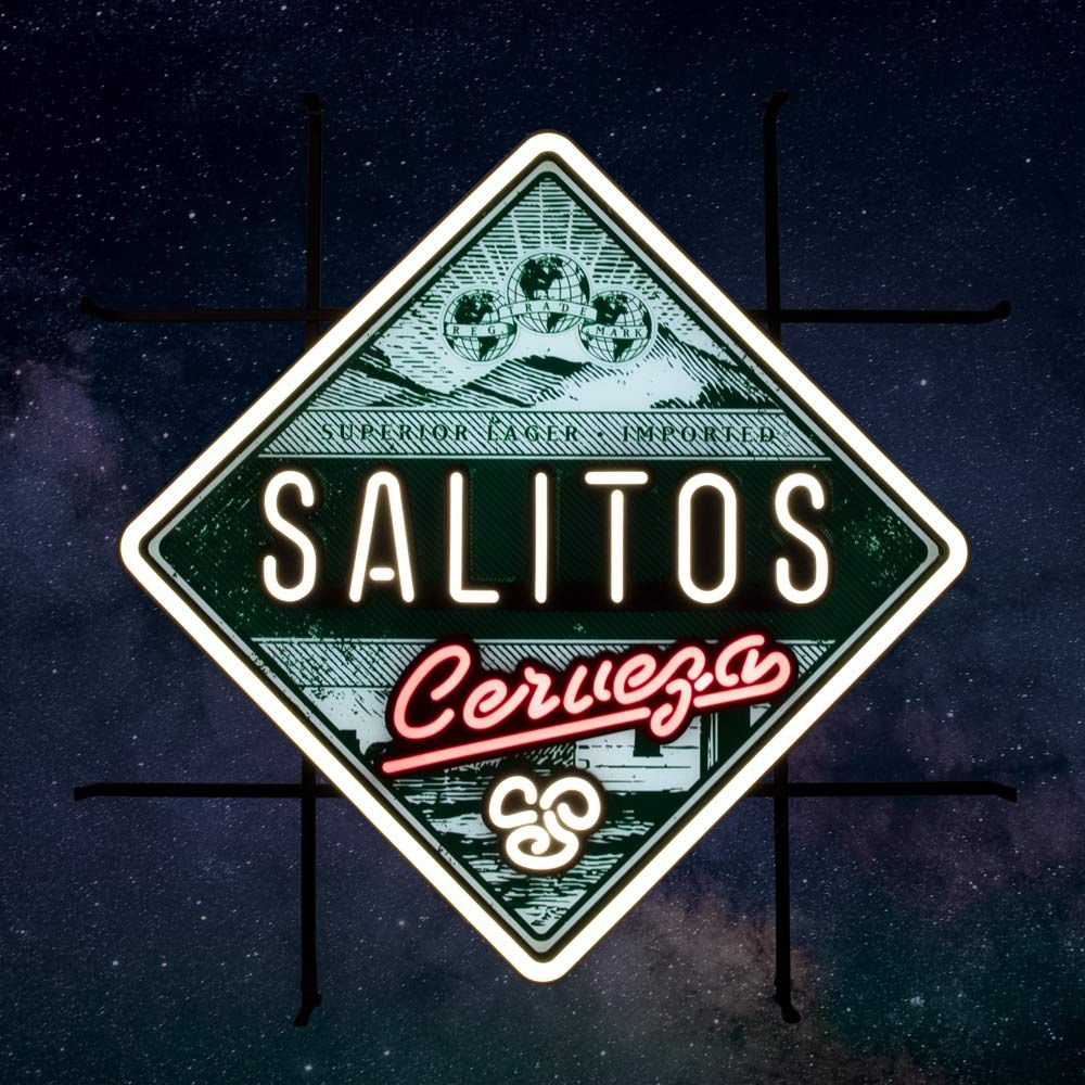 Enseigne lumineuse Salitos LED Neon Sign Cerveza Indoor Dimmbar Dislpay Décoration