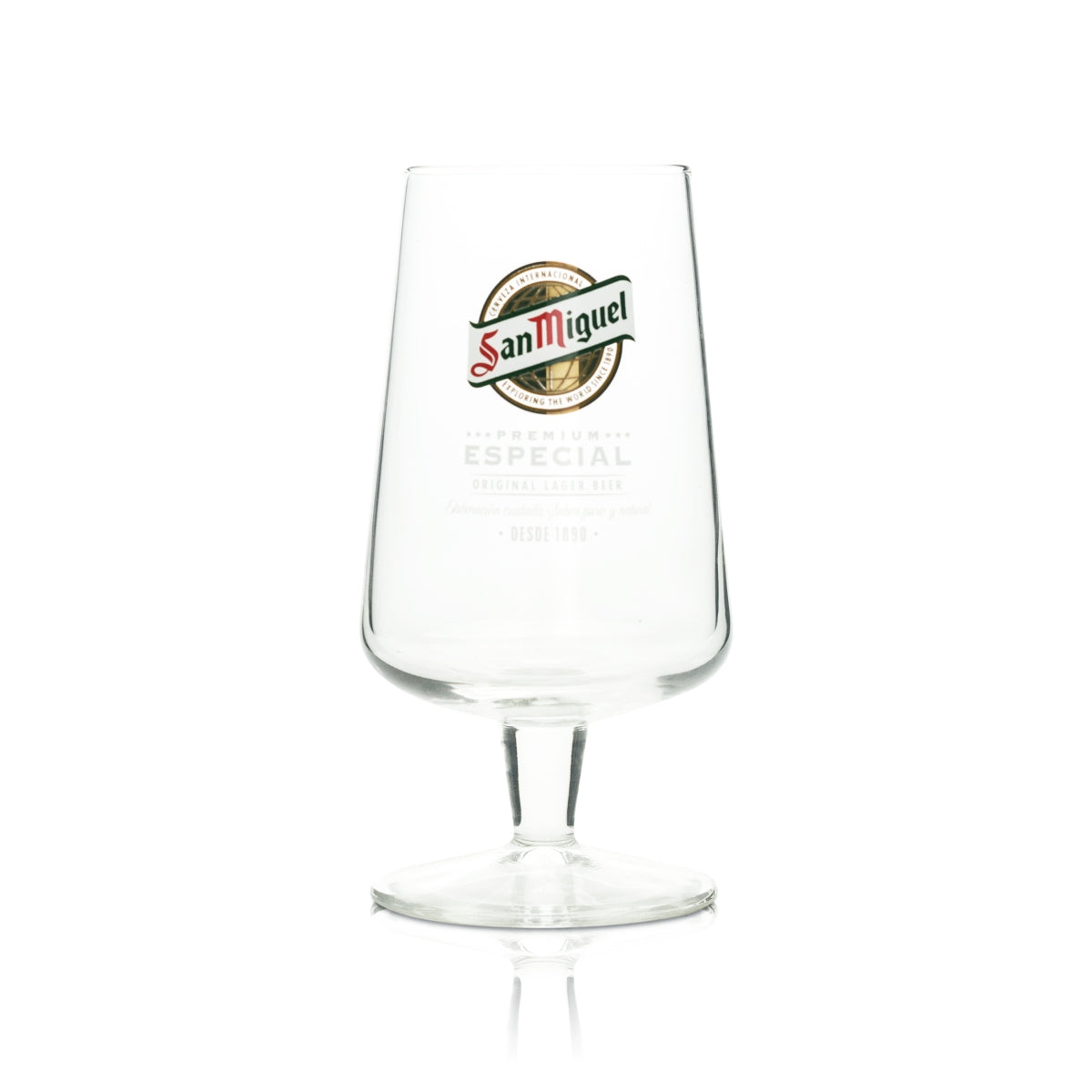 6 verres à bière San Miguel 0,3 l coupe Especial 1890 Crisal tulipe Copas Beer – Vue 2