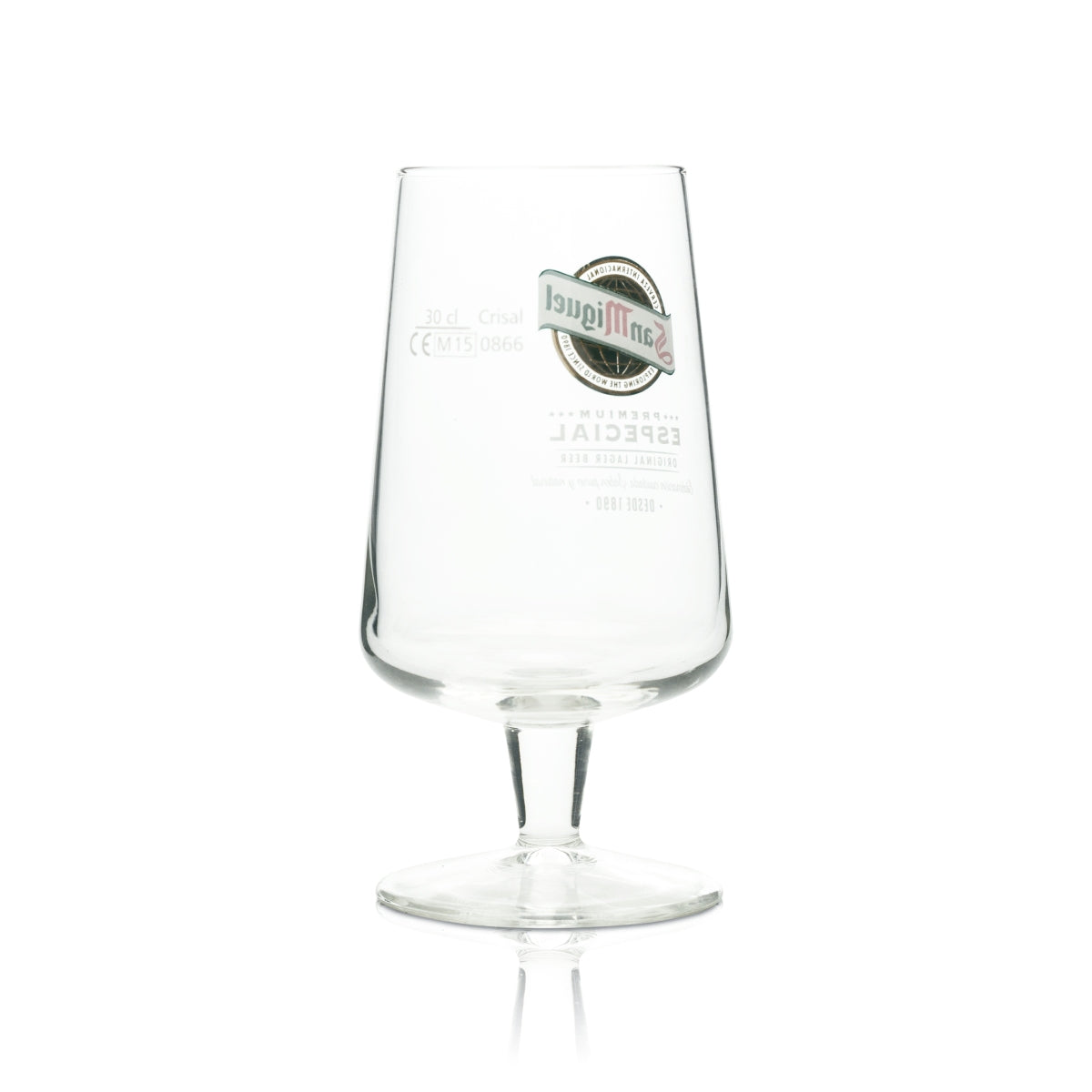 6 verres à bière San Miguel 0,3 l coupe Especial 1890 Crisal tulipe Copas Beer – Vue 3