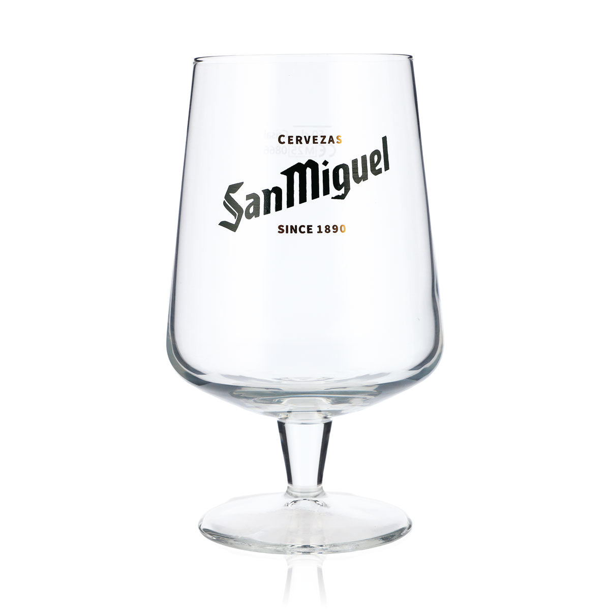 Verre à bière San Miguel Verres à bière 0,5 l Coupe bombée Logo vert