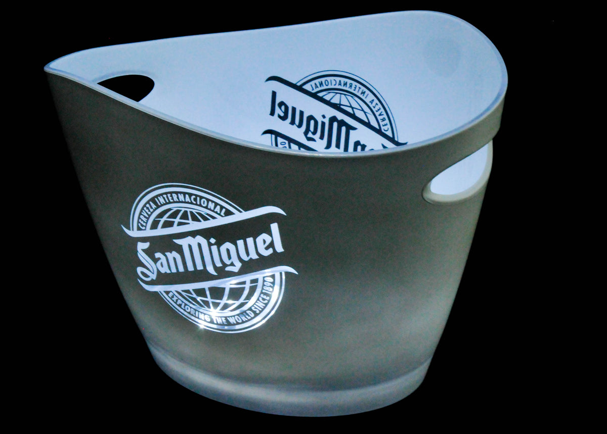 Refroidisseur de bouteilles LED San Miguel Beer Bac à glaçons Icecube Fonctionnement sur batterie – Vue 3