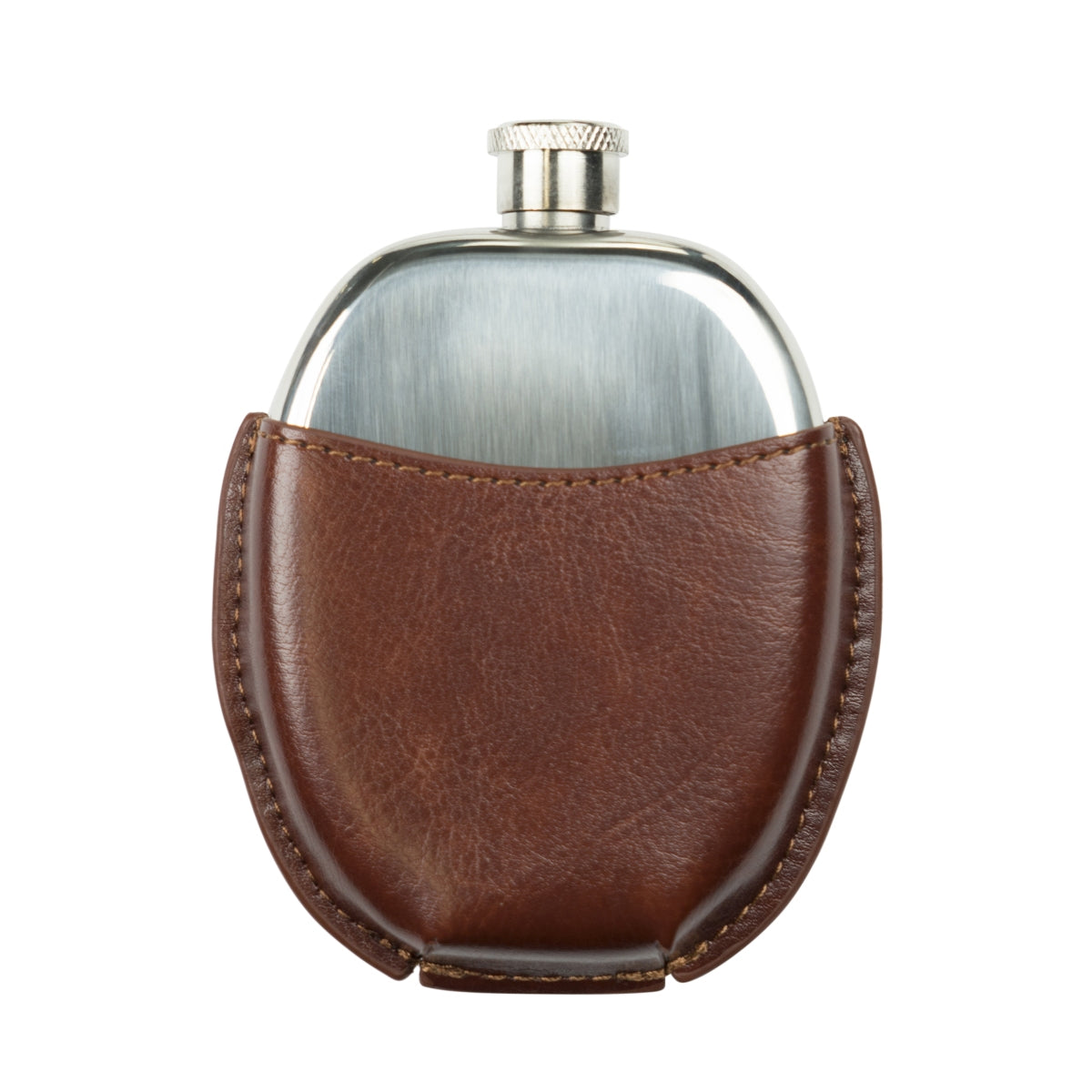 Santa Teresa 1796 Rhum Flasque 95 ml Ballon de rugby Étui en cuir Flask Flatman – Vue 3