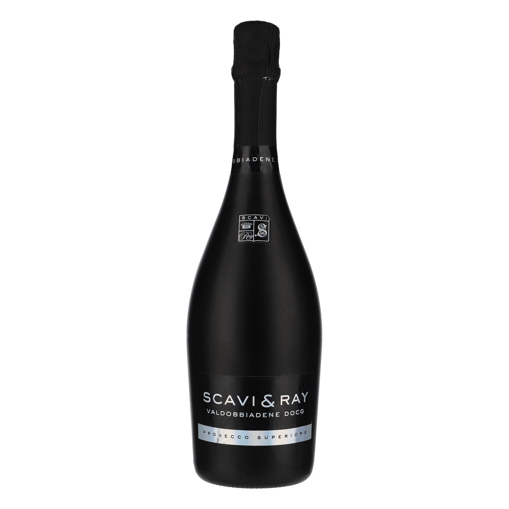 Scavi & Ray LEERE Prosecco Bouteille décorative Bouteille décorative 0,75 l Noir mat