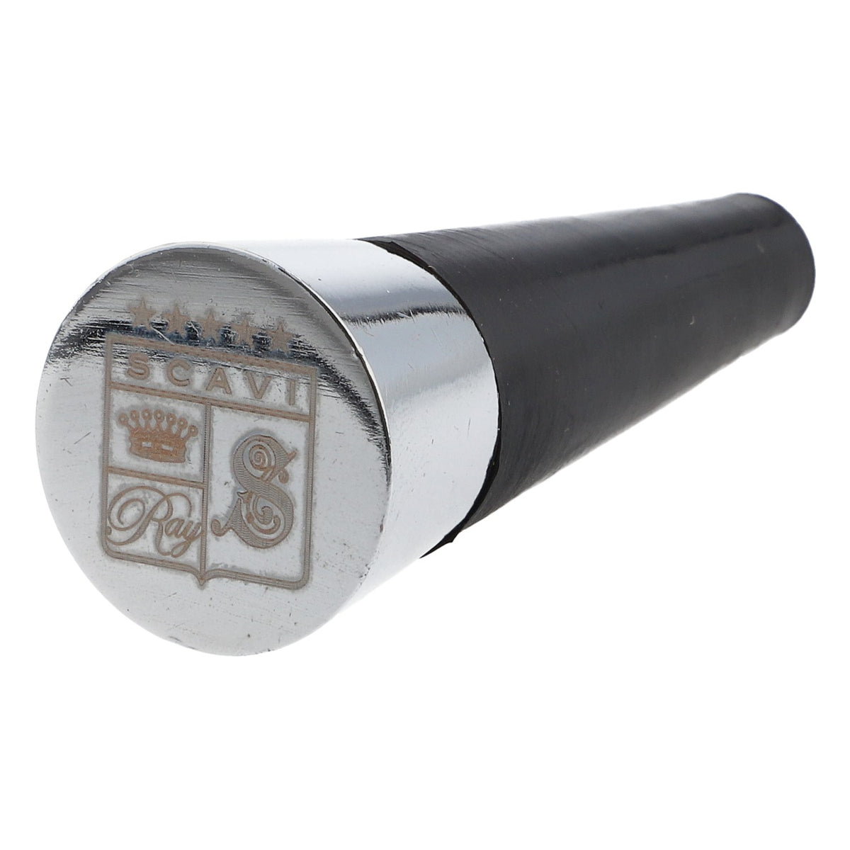 Scavi & Ray Bouchon de bouteille en acier inoxydable pour vin mousseux, forme en V, noir